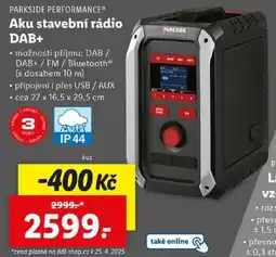 Lidl Aku stavební rádio DAB+ nabídka