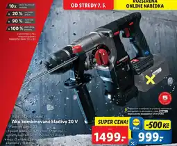 Lidl Aku kombinované kladivo 20 V nabídka