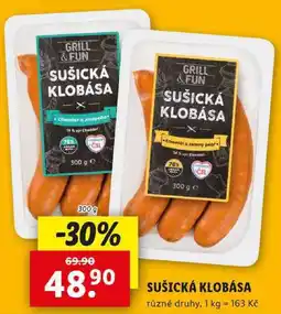 Lidl SUŠICKÁ KLOBÁSA, 300 g nabídka