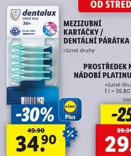 Lidl MEZIZUBNÍ KARTÁČKY/DENTÁLNÍ PÁRÁTKA, 1 ks nabídka