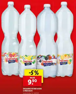 Lidl SAGUARO PITNÁ VODA S PŘÍCHUTÍ, 1,5 l nabídka