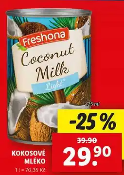 Lidl KOKOSOVÉ MLÉKO, 425 ml nabídka