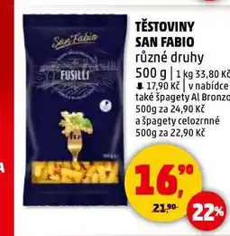 Penny Market Těstoviny san fabio nabídka
