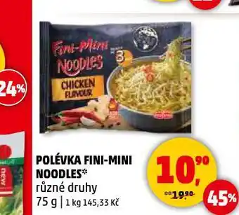 Penny Market Polévka fini-mini noodles nabídka