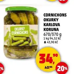 Penny Market Cornichons okurky nabídka