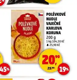 Penny Market Polévkové nudle vaječné nabídka