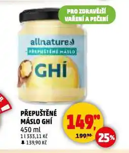 Penny Market Přepuštěné máslo ghí nabídka