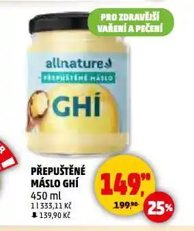 Penny Market Přepuštěné máslo ghí nabídka