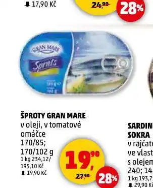 Penny Market Šproty nabídka