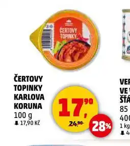 Penny Market Čertovy topinky nabídka