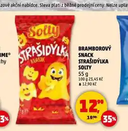 Penny Market Bramborový snack strašidýlka solty nabídka