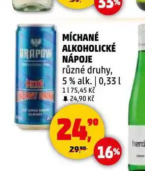 Penny Market Míchané alkoholické nápoje nabídka