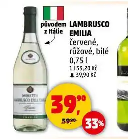 Penny Market Lambrusco emilia nabídka