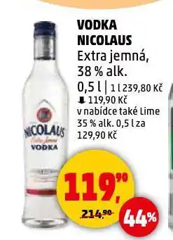 Penny Market Vodka nicolaus nabídka