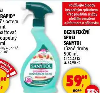 Penny Market Sanytol dezinfekční prací gel nabídka