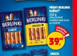 Penny Market Párky berlinki kuřecí nabídka