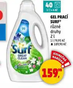 Penny Market Surf prací gel nabídka