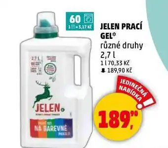 Penny Market Jelen prací gel nabídka