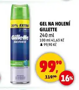Penny Market Gillette gel na holení nabídka