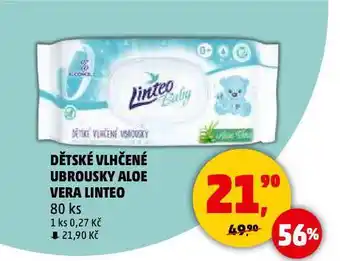 Penny Market Linteo baby dětské vlhčené ubrousky nabídka