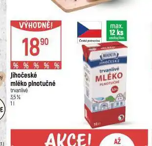 Globus Trvanlivé mléko 3,5% nabídka