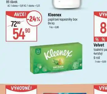 Globus Kleenex papírové kapesníky box nabídka