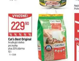 Globus Cat´s best original hrudkující stelivo pro kočky nabídka