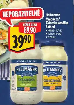 Albert Hellmann´s tatarská omáčka, majonéza nabídka