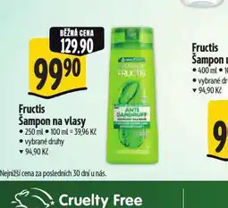 Albert Fructis šampon nabídka