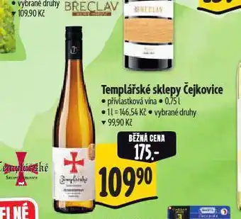 Albert Templářské sklepy čejkovice nabídka