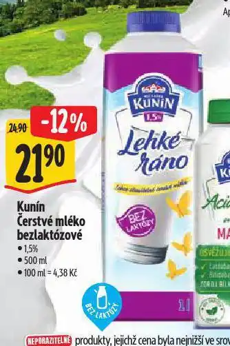 Albert Kunín čerstvé mléko bez laktózy nabídka