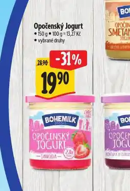 Albert Opočenský jogurt nabídka