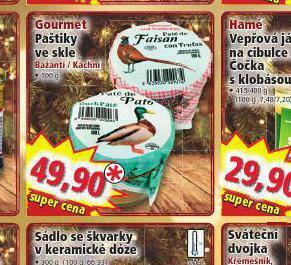 Norma Gourmet paštiky ve skle nabídka