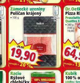 Norma Poličan krájený nabídka