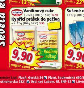 Norma Dr. oetker vanilínový cukr nabídka