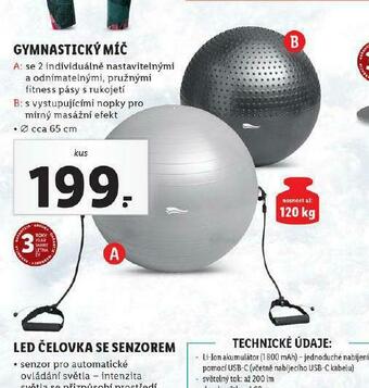 Lidl Gymnastický míč nabídka