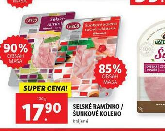 Lidl Šunkové koleno nabídka