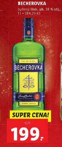 Lidl Becherovka nabídka