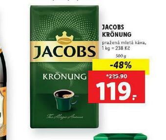 Lidl Jacobs krönung mletá káva nabídka