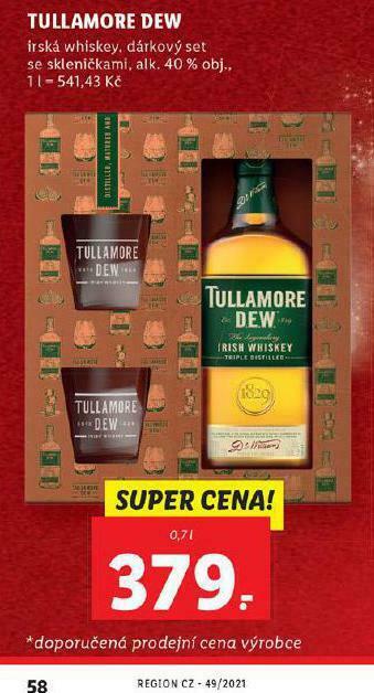 Lidl Tullamore dew 40% nabídka