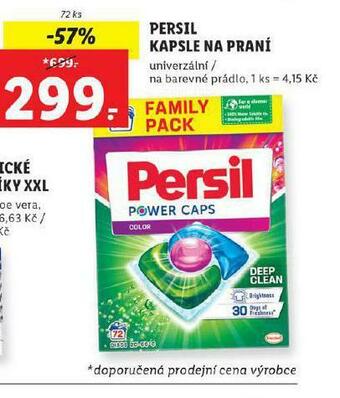 Lidl Persil kapsle na praní nabídka