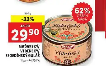 Lidl Maďarský guláš nabídka