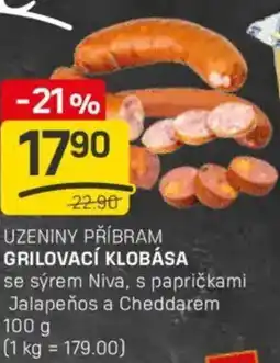 Flop Uzeniny příbram grilovací klobása nabídka
