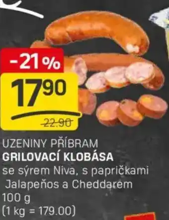 Flop Uzeniny příbram grilovací klobása nabídka