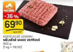 Flop Kostelecké uzeniny mělněné maso vepřové nabídka
