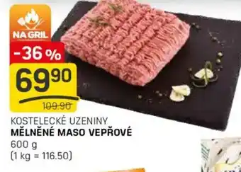 Flop Kostelecké uzeniny mělněné maso vepřové nabídka