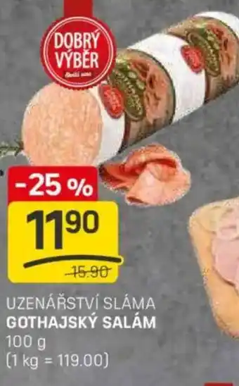 Flop Uzenářství sláma gothajský salám nabídka