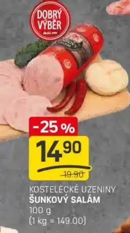 Flop Kostelecké uzeniny šunkový salám nabídka