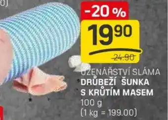 Flop Uzenářství sláma drůbeží šunka s krůtím masem nabídka