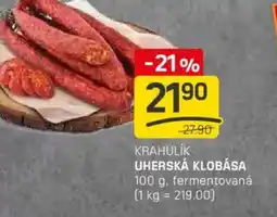Flop Krahulik uherská klobása nabídka